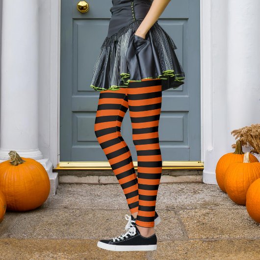 Halloween Stripe Witch Leggings