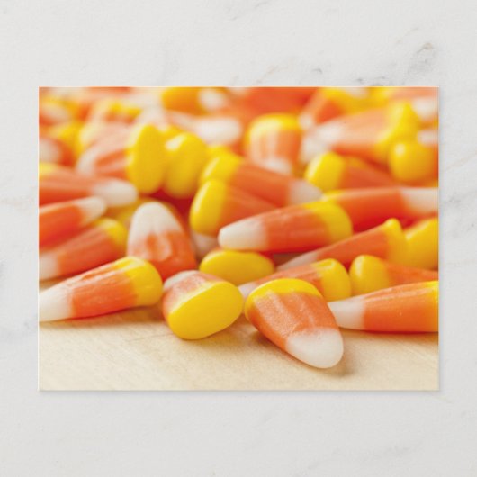 Halloween Striped Candy Corn Briefkaart (Voorkant)