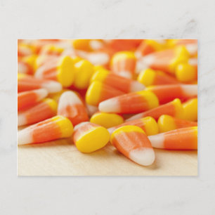 Halloween Striped Candy Corn Briefkaart