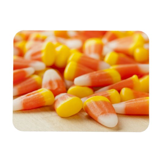 Halloween Striped Candy Corn Magneet (Horizontaal)