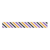 Halloween Stripes – Bold Diagonal Pattern Grosgrain Lint (Voorkant)