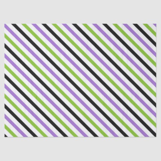 Halloween Stripes – Bold Diagonal Pattern Tissuepapier (Voorkant)