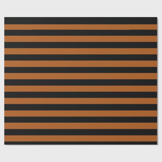 Halloween Stripes Cadeaupapier (Vlak)