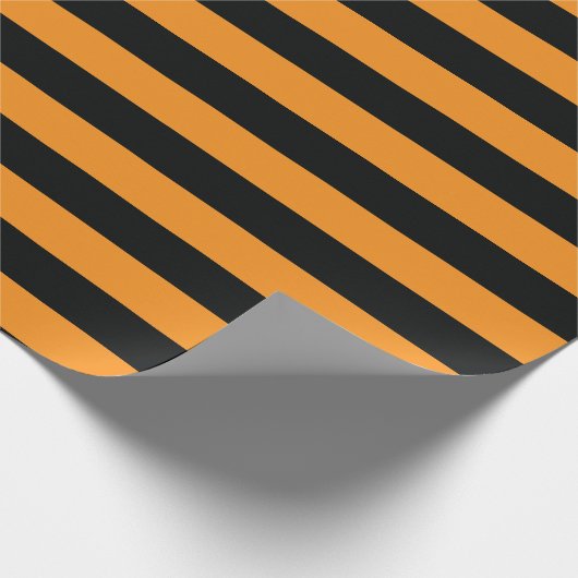 Halloween Stripes Cadeaupapier (Hoek)