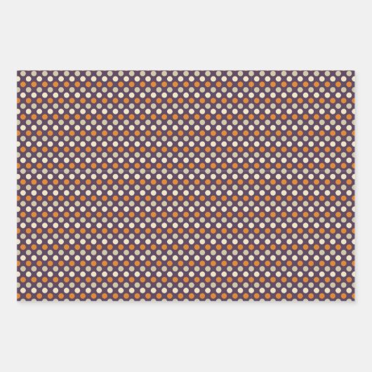 Halloween Stripes en Stippen Patroon Inpakpapier Vel (Voorkant 3)