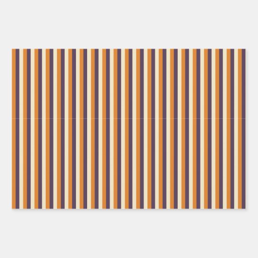 Halloween Stripes en Stippen Patroon Inpakpapier Vel (Voorkant 2)