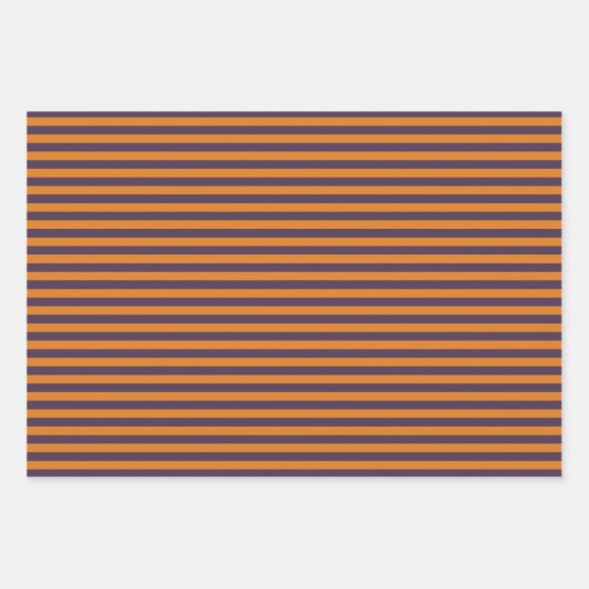 Halloween Stripes en Stippen Patroon Inpakpapier Vel (Voorkant)