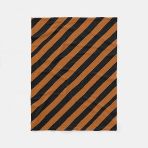 Halloween Stripes Fleece Deken