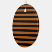 Halloween Stripes Keramisch Ornament (Links)