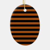 Halloween Stripes Keramisch Ornament (Achterkant)