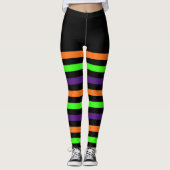 Halloween Stripes Leggings (Voorkant)