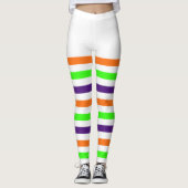 Halloween Stripes Leggings (Voorkant)