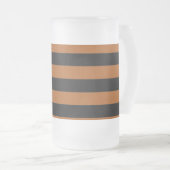 Halloween Stripes Matglas Bierpul (Voorkant rechts)
