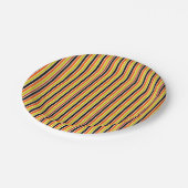 Halloween Stripes Papieren Bordje (Gekanteld)