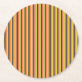 Halloween Stripes Ronde Kartonnen Onderzetter (Voorkant)