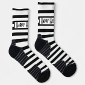 Halloween Stripes Sokken (Rechts)