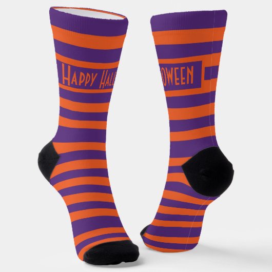 Halloween Stripes Sokken (Gebogen)
