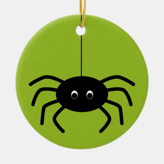Halloween Stripes Spider Ornament (Voorkant)