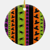 Halloween Stripes Spider Ornament (Achterkant)