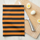 Halloween Stripes Theedoek (Quarter Fold)