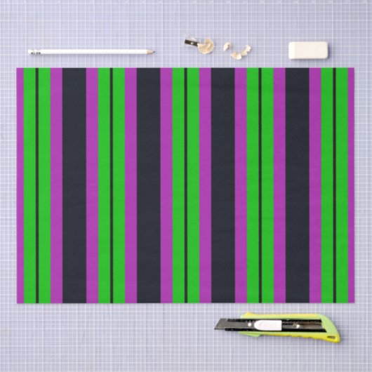 Halloween Stripes Tissuepapier (Craft)