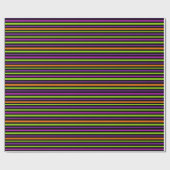 Halloween Stripes Wrapping Paper Cadeaupapier (Vlak)