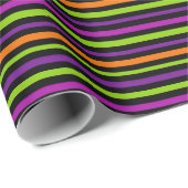 Halloween Stripes Wrapping Paper Cadeaupapier (Rol Hoek)