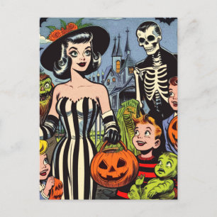 Halloween strips Briefkaart