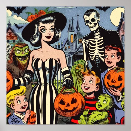 Halloween strips Poster (Voorkant)