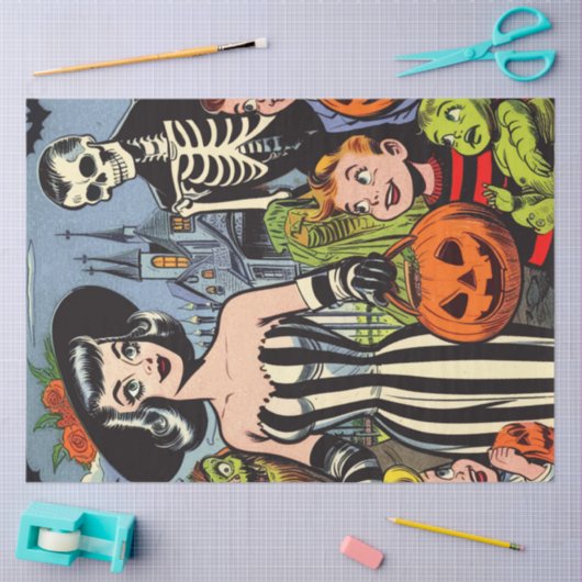  Halloween strips Tissuepapier (Craft)