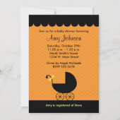 Halloween Stroller Baby Shower Invitaties Kaart (Voorkant)