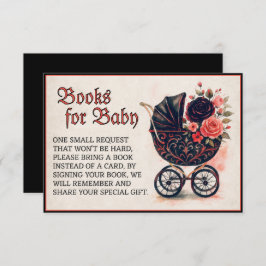 Halloween Stroller Books for Baby Baby Shower Informatiekaartje