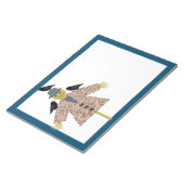 Halloween Strooien Vogelverschrikker en Raaf Notitieblok (Schuin)