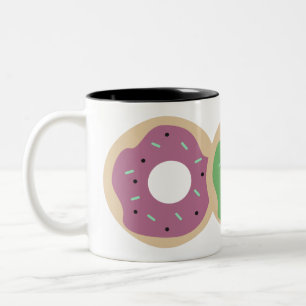 Halloween Strooisel Frosted Pumpkin Donuts Tweekleurige Koffiemok