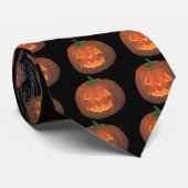 Halloween Stropdassen Cute Pumpkin Neckties Custom (Opgerold)