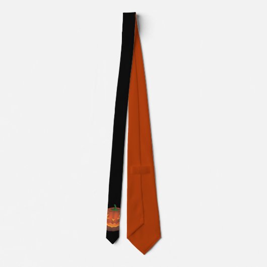 Halloween Stropdassen Cute Pumpkin Neckties Custom (Achterkant)