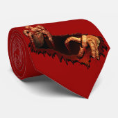 Halloween Stropdassen Scary Zombie Neckties Custom (Opgerold)