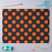 Halloween Style | Oranje en zwarte Stippen Tissuepapier (Craft)