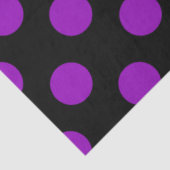 Halloween Style | Paarse Stippen op zwart Tissuepapier (Detail)
