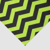 Halloween Style | Peridot Green Black Chevron Tissuepapier (Detail)