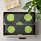 Halloween Style | Peridot Green en Black Stippen Tissuepapier (Geschenk)