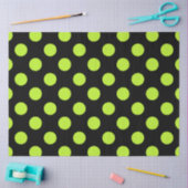 Halloween Style | Peridot Green en Black Stippen Tissuepapier (Craft)