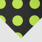Halloween Style | Peridot Green en Black Stippen Tissuepapier (Detail)