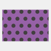Halloween Style Polka Dot Paars Black Oranje Fun Inpakpapier Vel (Voorkant 3)