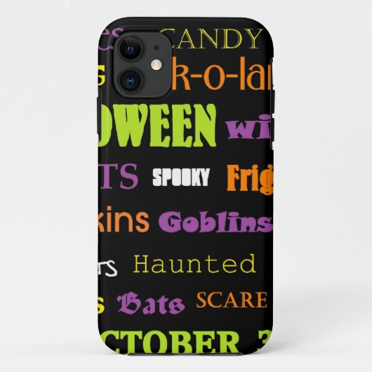Halloween Subway Art Words Case-Mate iPhone Case (Achterkant)