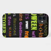 Halloween Subway Art Words Case-Mate iPhone Case (Achterkant (horizontaal))