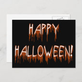 Halloween Suffering Text Briefkaart (Voorkant / Achterkant)