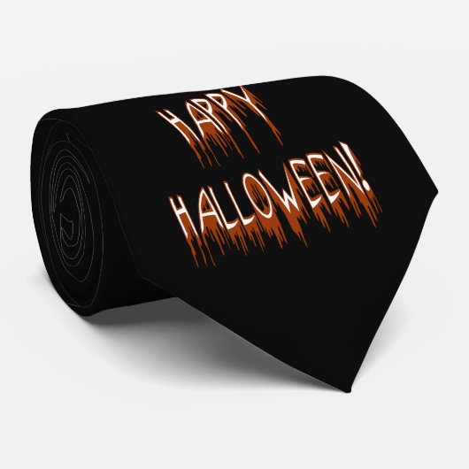 Halloween Suffering Text Stropdas (Opgerold)