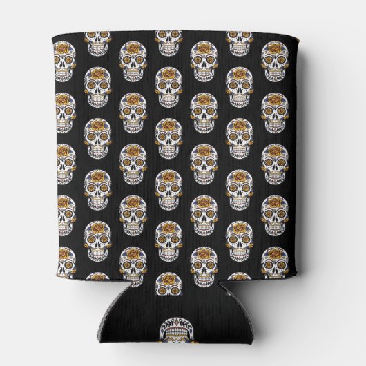 Halloween Sugar Skull | Aangepaste tekst Blikjeskoeler (Achterkant)