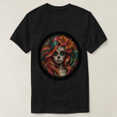 Halloween Sugar Skull Art Print 1 T-shirt (Design voorkant)